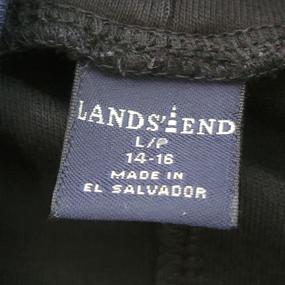 Lands End Black Jersey Knit Long Sleeve Turtle Neck Maxi Dress - Picture 4 of 4